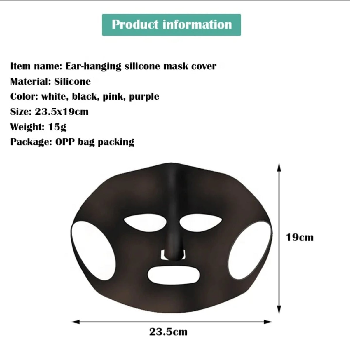 Reusable Silicone Face Mask